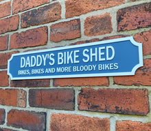 Load image into Gallery viewer, Personalised Vintage Style Street Sign With White Text & Border