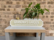 Load image into Gallery viewer, Personalised Vintage Style Street Sign With White Text & Border