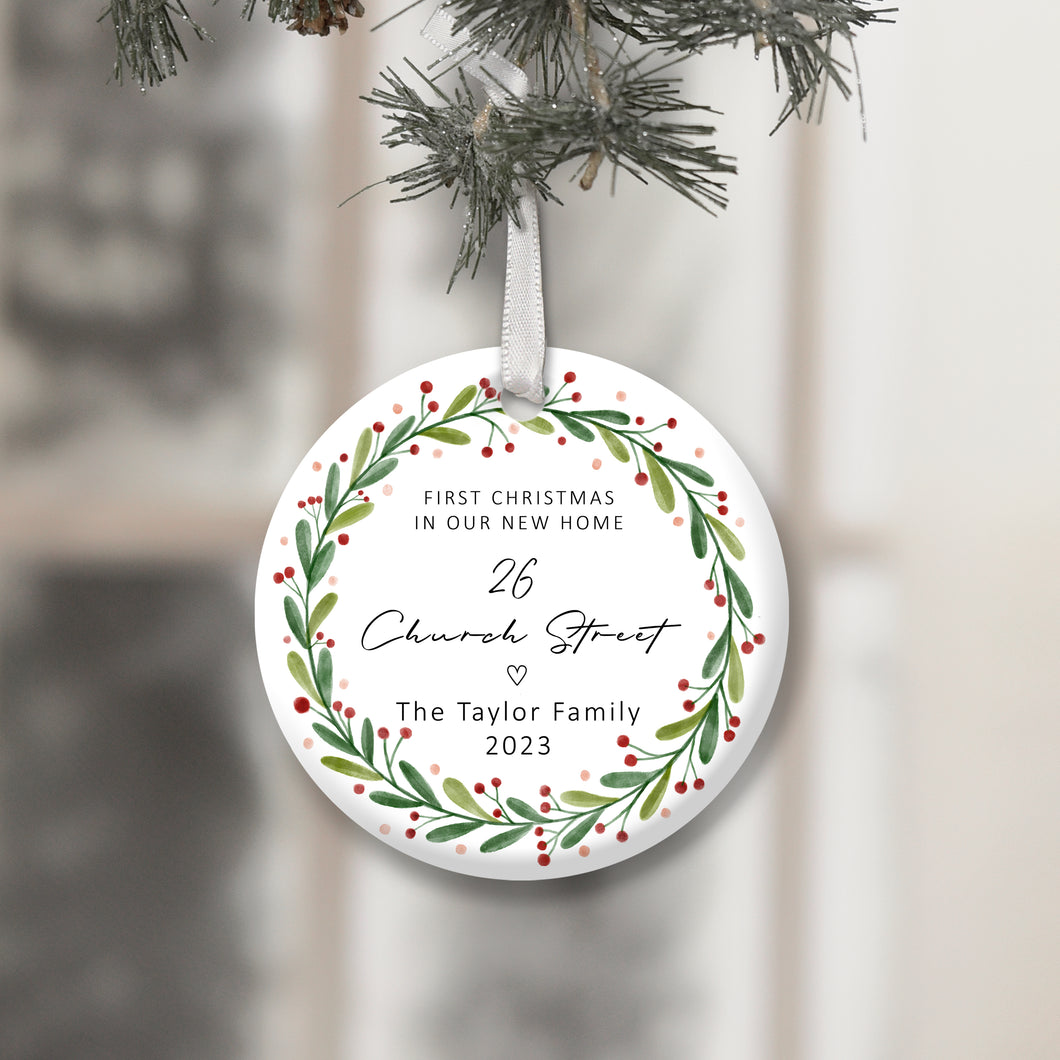 First Christmas At Personalised Christmas Decoration