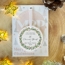 Load image into Gallery viewer, First Christmas At Personalised Christmas Decoration
