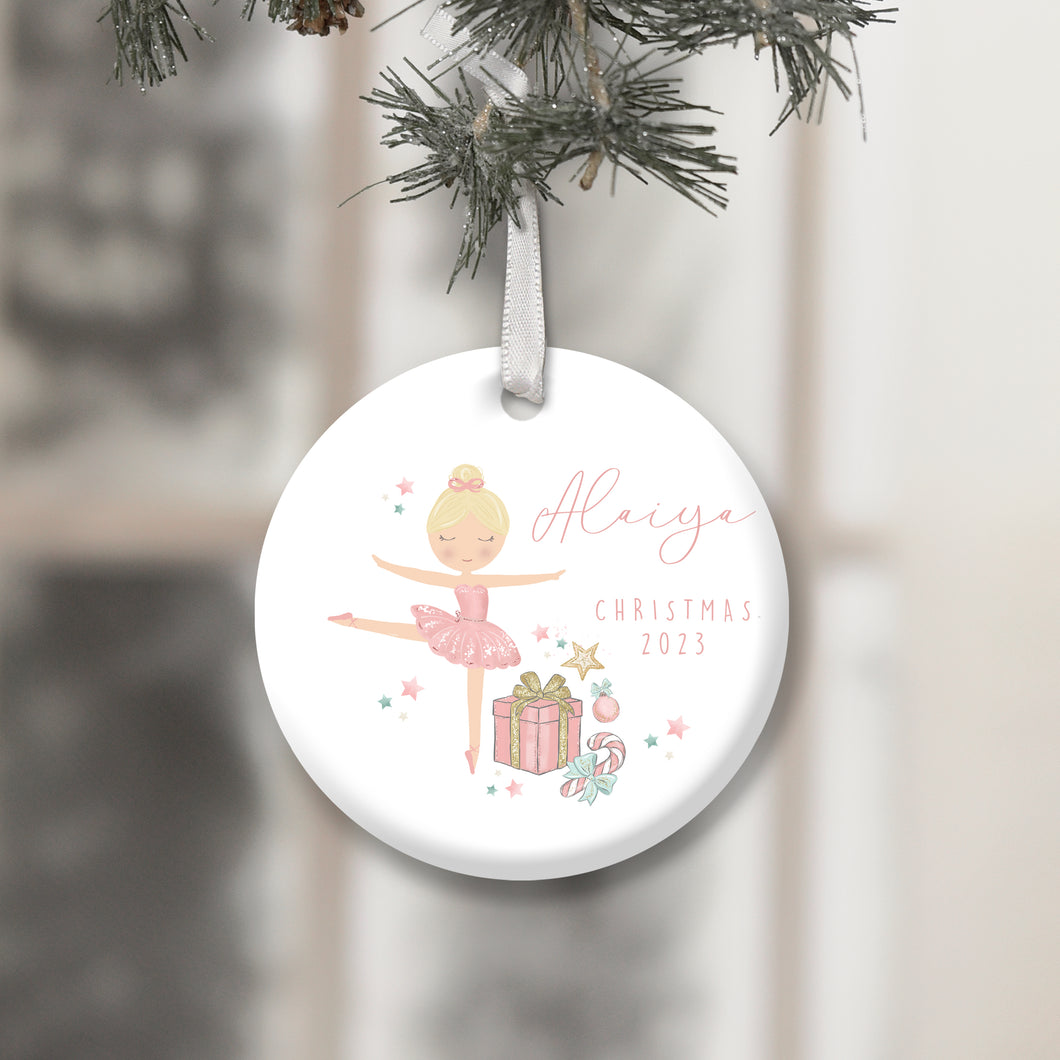 Personalised Christmas Decoration for Girls