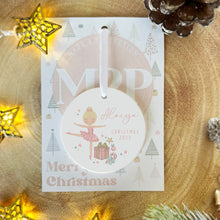 Load image into Gallery viewer, Personalised Christmas Decoration for Girls
