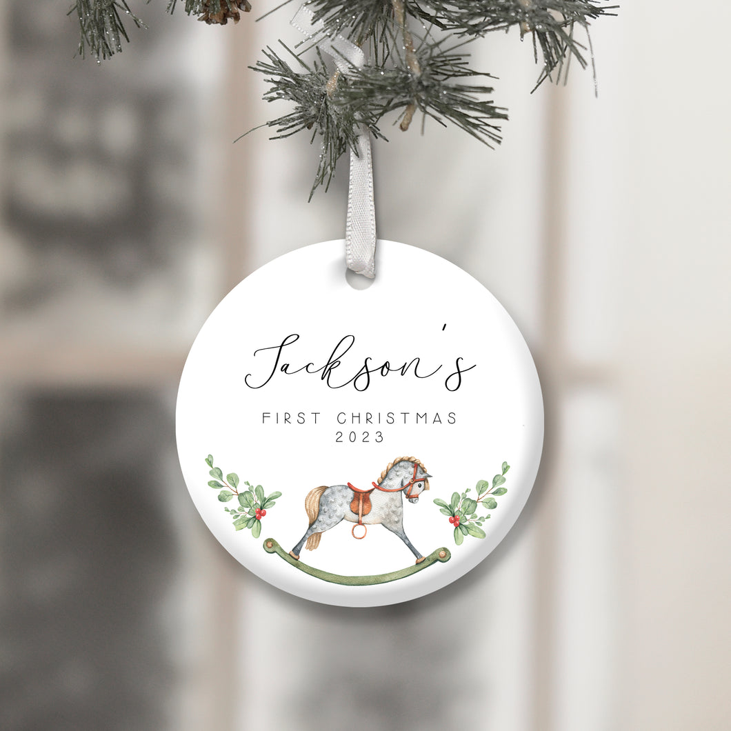 Personalised Baby's First Christmas Decoration