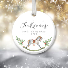 Load image into Gallery viewer, Personalised Baby&#39;s First Christmas Decoration
