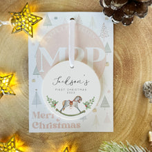 Load image into Gallery viewer, Personalised Baby&#39;s First Christmas Decoration
