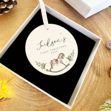 Load image into Gallery viewer, Personalised Baby&#39;s First Christmas Decoration
