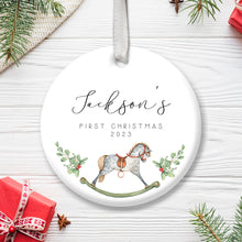 Load image into Gallery viewer, Personalised Baby&#39;s First Christmas Decoration
