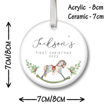 Load image into Gallery viewer, Personalised Baby&#39;s First Christmas Decoration
