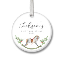 Load image into Gallery viewer, Personalised Baby&#39;s First Christmas Decoration
