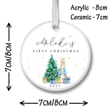 Load image into Gallery viewer, Personalised Baby&#39;s First Christmas Decoration
