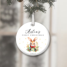 Load image into Gallery viewer, Personalised Baby&#39;s First Christmas Decoration
