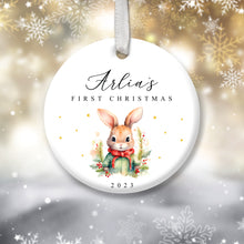 Load image into Gallery viewer, Personalised Baby&#39;s First Christmas Decoration
