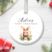 Load image into Gallery viewer, Personalised Baby&#39;s First Christmas Decoration
