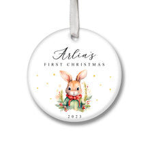 Load image into Gallery viewer, Personalised Baby&#39;s First Christmas Decoration
