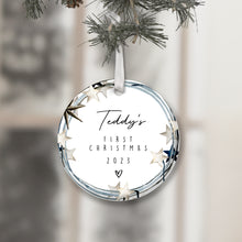 Load image into Gallery viewer, Personalised Baby&#39;s First Christmas Decoration
