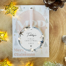 Load image into Gallery viewer, Personalised Baby&#39;s First Christmas Decoration
