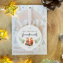 Load image into Gallery viewer, Personalised Christmas Decoration for Grandparents
