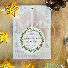 Load image into Gallery viewer, Personalised Christmas Decoration for Grandparents
