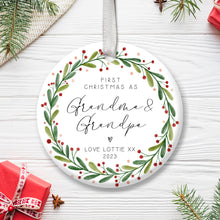 Load image into Gallery viewer, Personalised Christmas Decoration for Grandparents
