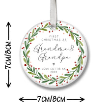 Load image into Gallery viewer, Personalised Christmas Decoration for Grandparents
