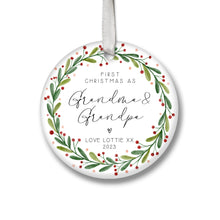 Load image into Gallery viewer, Personalised Christmas Decoration for Grandparents
