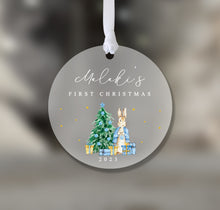 Load image into Gallery viewer, Personalised Frosted First Christmas Decoration for Kids
