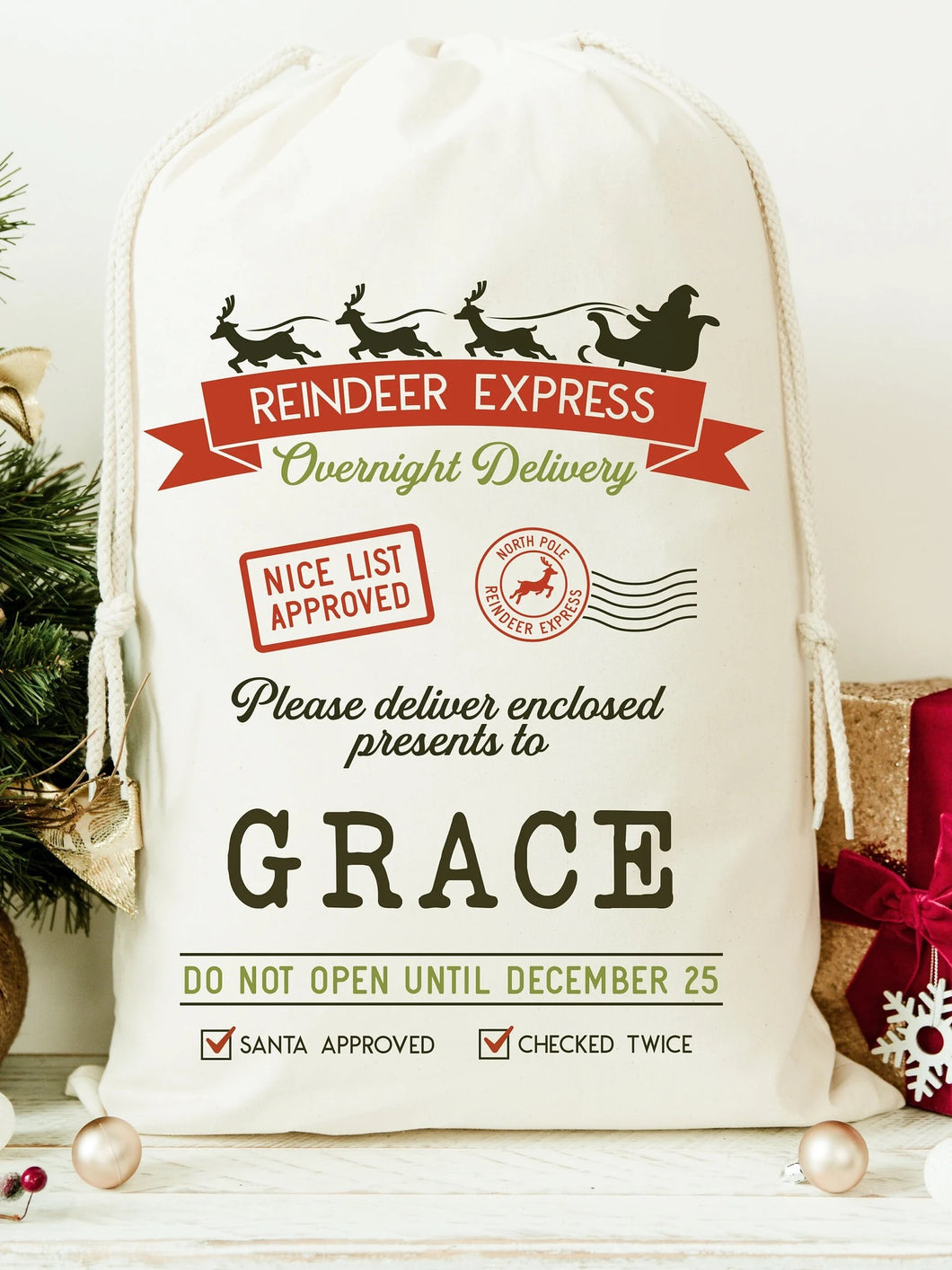 Personalised Christmas Sack