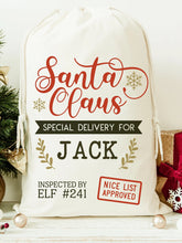 Load image into Gallery viewer, Personalised Christmas Sack
