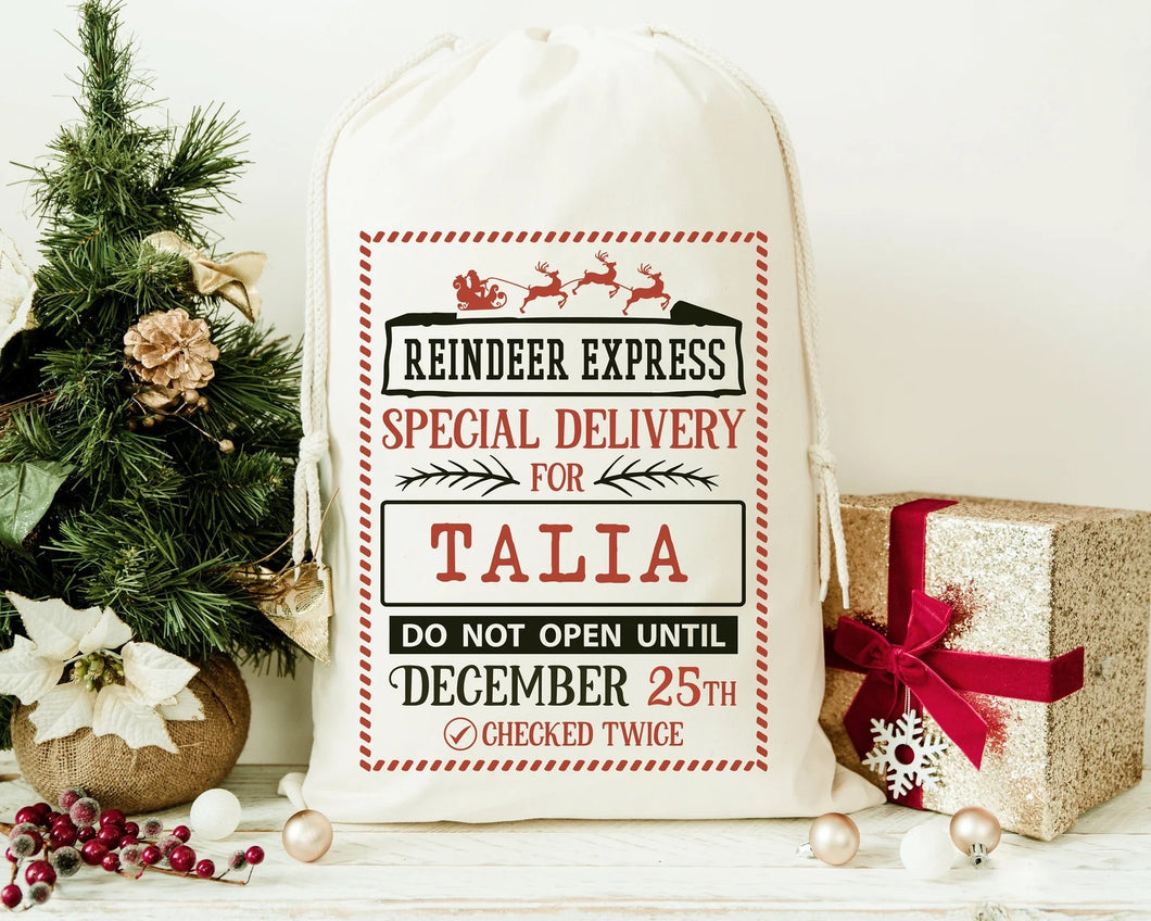 Personalised Christmas Sack