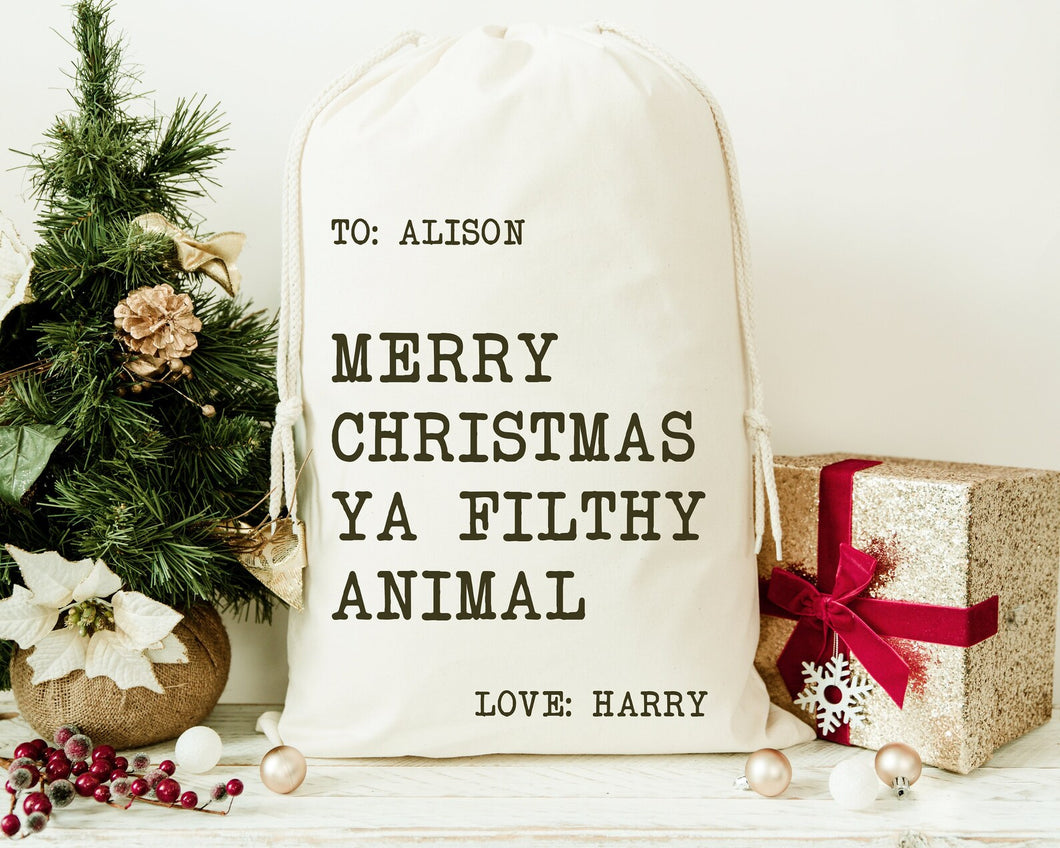 Personalised Christmas Sack