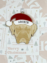Load image into Gallery viewer, Personalised Pet Christmas Bauble/Ornament With Name - Dog - Boxer
