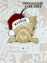 Load image into Gallery viewer, Personalised Pet Christmas Bauble/Ornament With Name - Dog - Yorkie - Yorkshire Terrier
