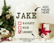 Load image into Gallery viewer, Personalised Christmas Sack
