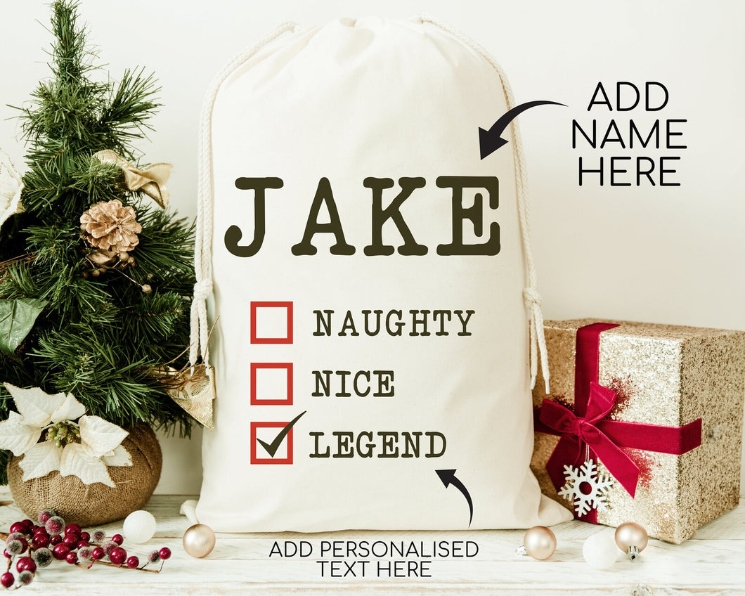 Personalised Christmas Sack