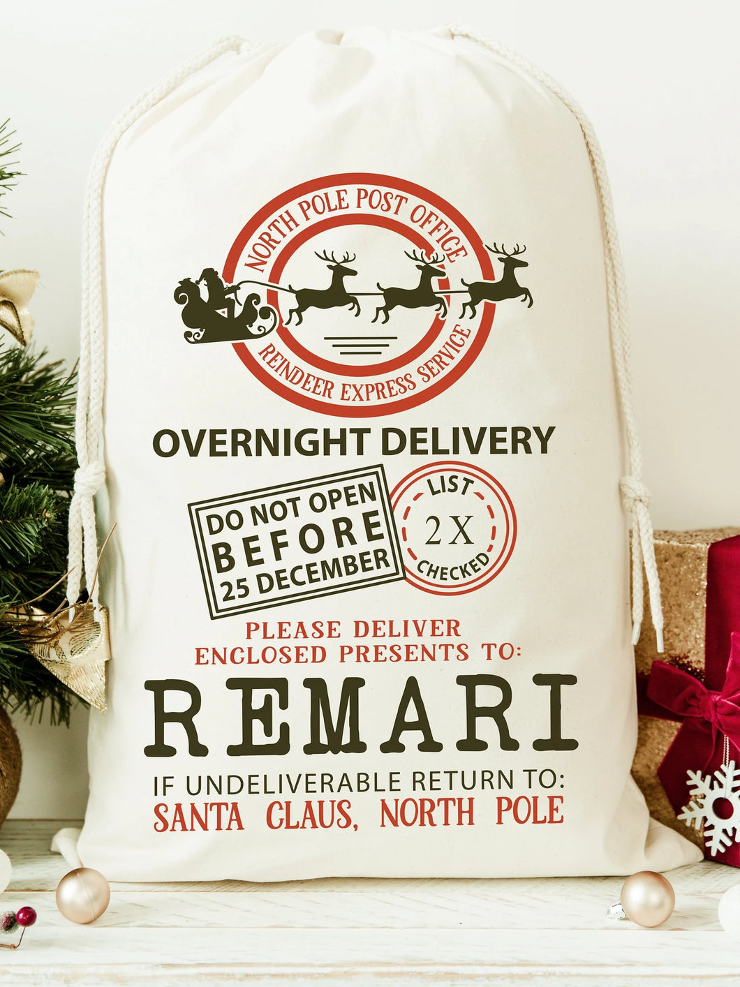 Personalised Christmas Sack