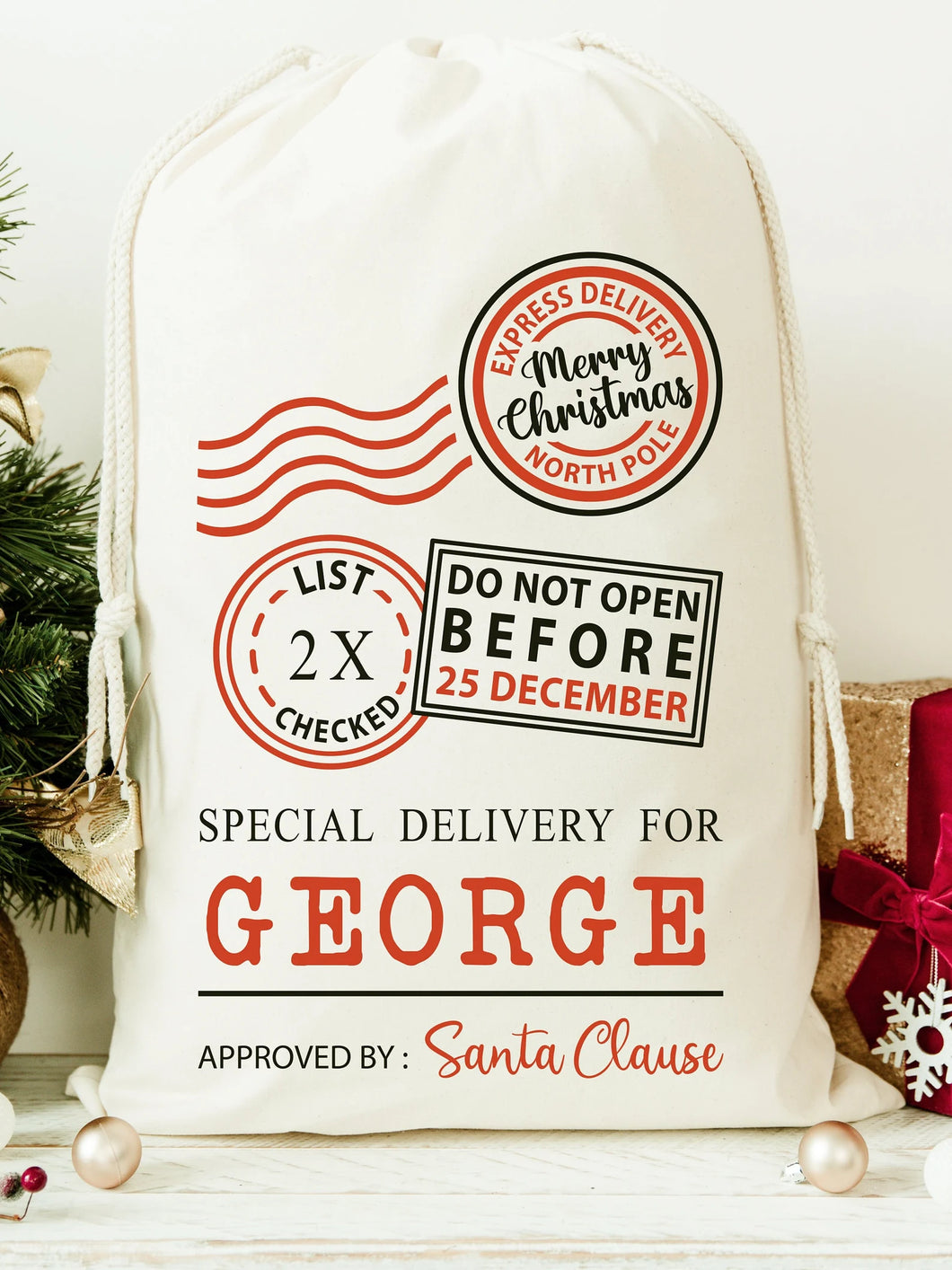 Personalised Christmas Sack