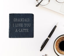 Load image into Gallery viewer, Personalised I Love You A-Latte Coaster
