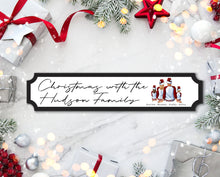 Load image into Gallery viewer, Persoanlised Family Christmas Sign
