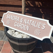 Load image into Gallery viewer, Perosnalised Garden Vintage Style Street Sign
