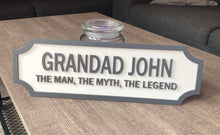 Load image into Gallery viewer, The Man, The Myth, The Legend Vintage Style Street Sign
