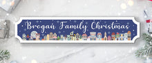 Load image into Gallery viewer, Personalised Blue Christmas Town Sign
