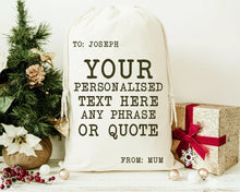 Load image into Gallery viewer, Personalised Christmas Sack
