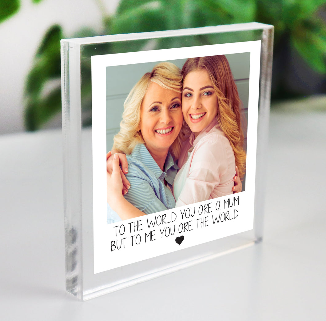 Mum Polaroid Photo Block