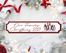 Load image into Gallery viewer, Persoanlised Family Christmas Sign
