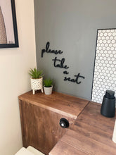 Load image into Gallery viewer, &#39;please take a seat&#39; Bathroom Wall Art
