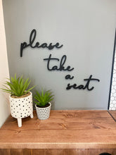 Load image into Gallery viewer, &#39;please take a seat&#39; Bathroom Wall Art
