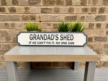 Load image into Gallery viewer, Personalised Vintage Style Street Sign With White Background
