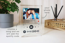 Load image into Gallery viewer, Spotify Photo Plaque Freestanding 20mm
