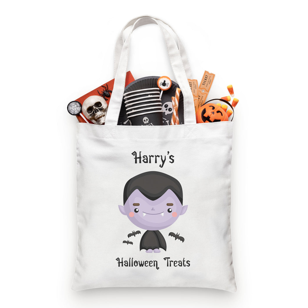 Vampire Halloween Personalised Tote Bag